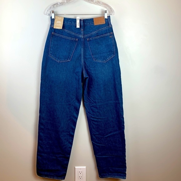 Madewell Baggy Straight Jeans in Dark Worn Indigo Wash NWT - Picture 6 of 12